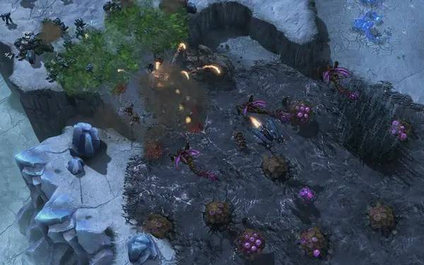 Сцена с применением игровых возможностей StarCraft 2 Heart of the Swarm