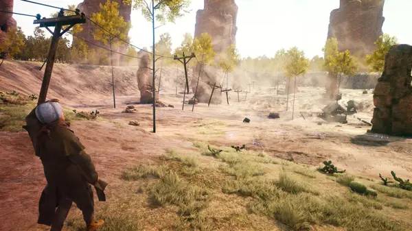 Сцена с применением игровых возможностей Steel Ball Race