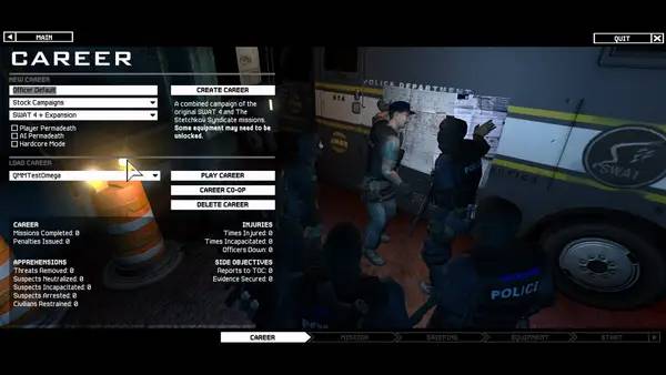 Сцена с применением игровых возможностей SWAT 4 Elite Force