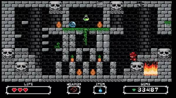 Сцена с применением игровых возможностей Sydney Hunter and the Curse of the Mayan