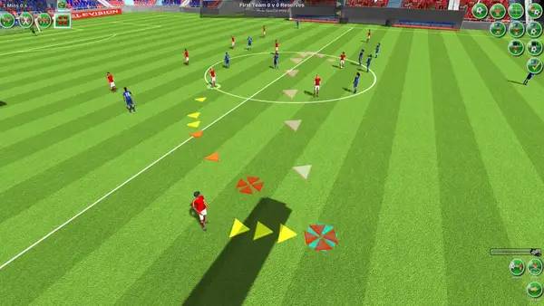Сцена с применением игровых возможностей Tactical Soccer The New Season