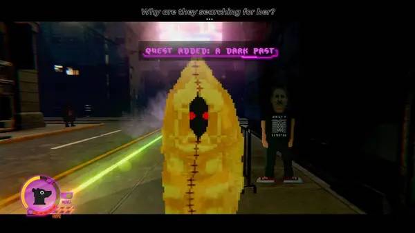 Сцена с применением игровых возможностей Techno Banter