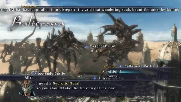 Сцена с применением игровых возможностей The Last Remnant