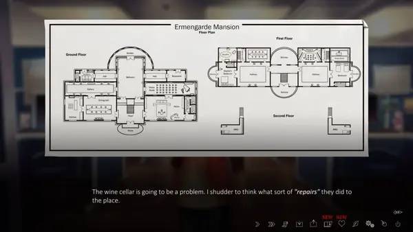 Сцена с применением игровых возможностей The Letter - Horror Visual Novel