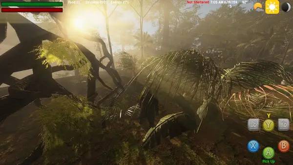 Сцена с применением игровых возможностей The Lonely Gorilla