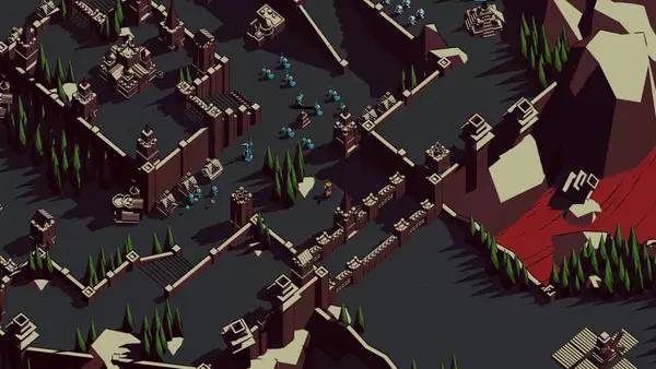 Сцена с применением игровых возможностей Thronefall