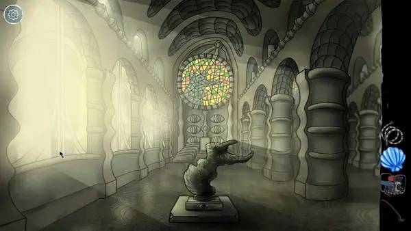 Сцена с применением игровых возможностей Through Abandoned The Refuge