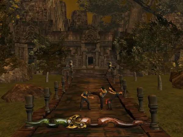 Сцена с применением игровых возможностей Tony Jaa's Tom-Yum-Goong The Game