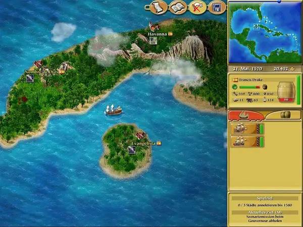 Сцена с применением игровых возможностей Tortuga  Pirates Of The New World