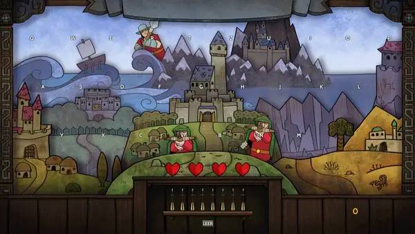 Сцена с применением игровых возможностей Touch Type Tale - Strategic Typing