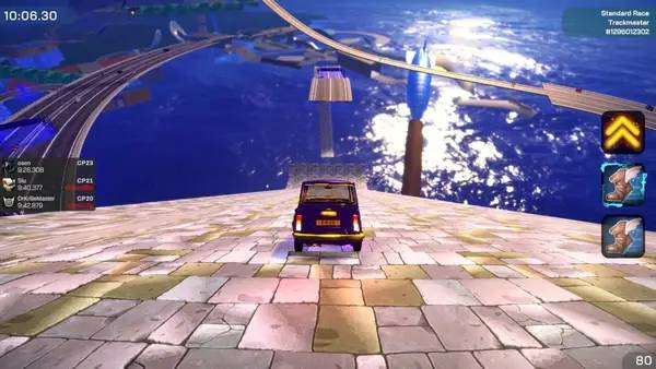 Сцена с применением игровых возможностей Trackmaster