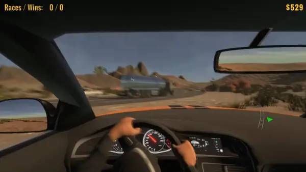 Сцена с применением игровых возможностей Traffic Chase