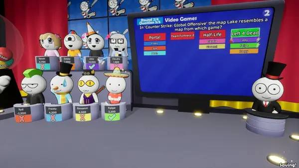 Сцена с применением игровых возможностей Trivia Tricks