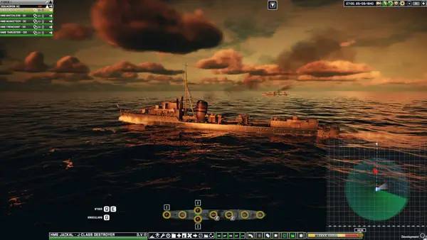Сцена с применением игровых возможностей Victory at Sea Atlantic - World War II Naval Warfare