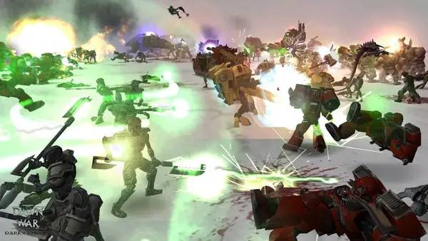 Сцена с применением игровых возможностей Warhammer 40,000 Dawn of War - Dark Crusade