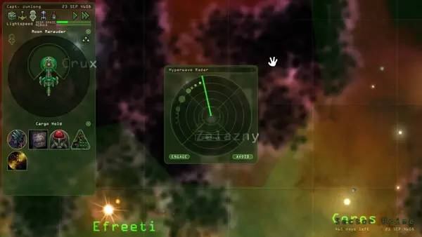 Сцена с применением игровых возможностей Weird Worlds  Return to Infinite Space