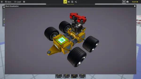 Сцена с применением игровых возможностей World of Contraptions