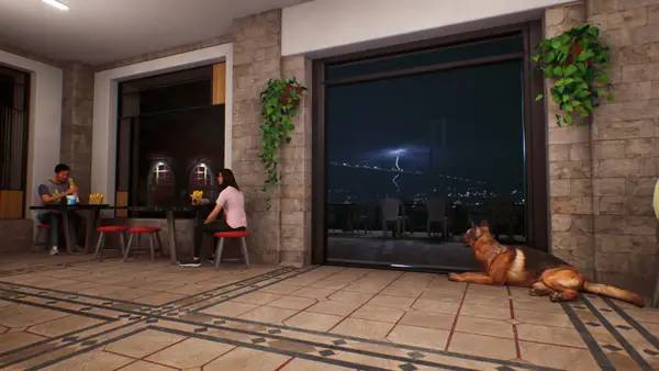 Сцена с применением игровых возможностей Wrap House Simulator