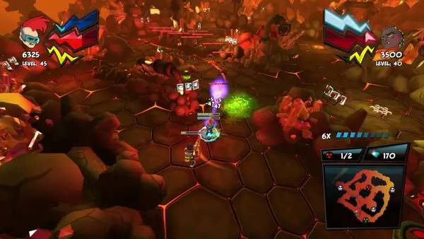 Сцена с применением игровых возможностей ZAMB! Biomutant Extermination