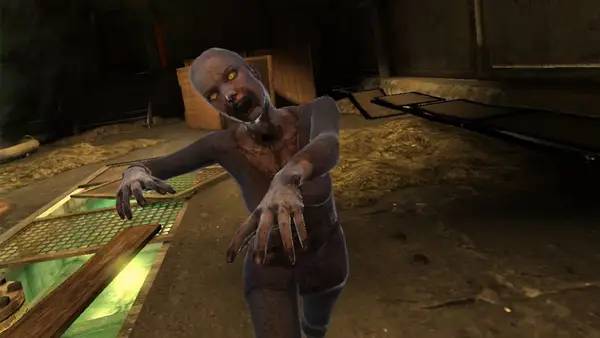 Сцена с применением игровых возможностей Zombie World Coronavirus Apocalypse VR