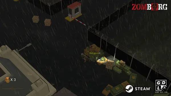 Сцена с применением игровых возможностей Zomborg